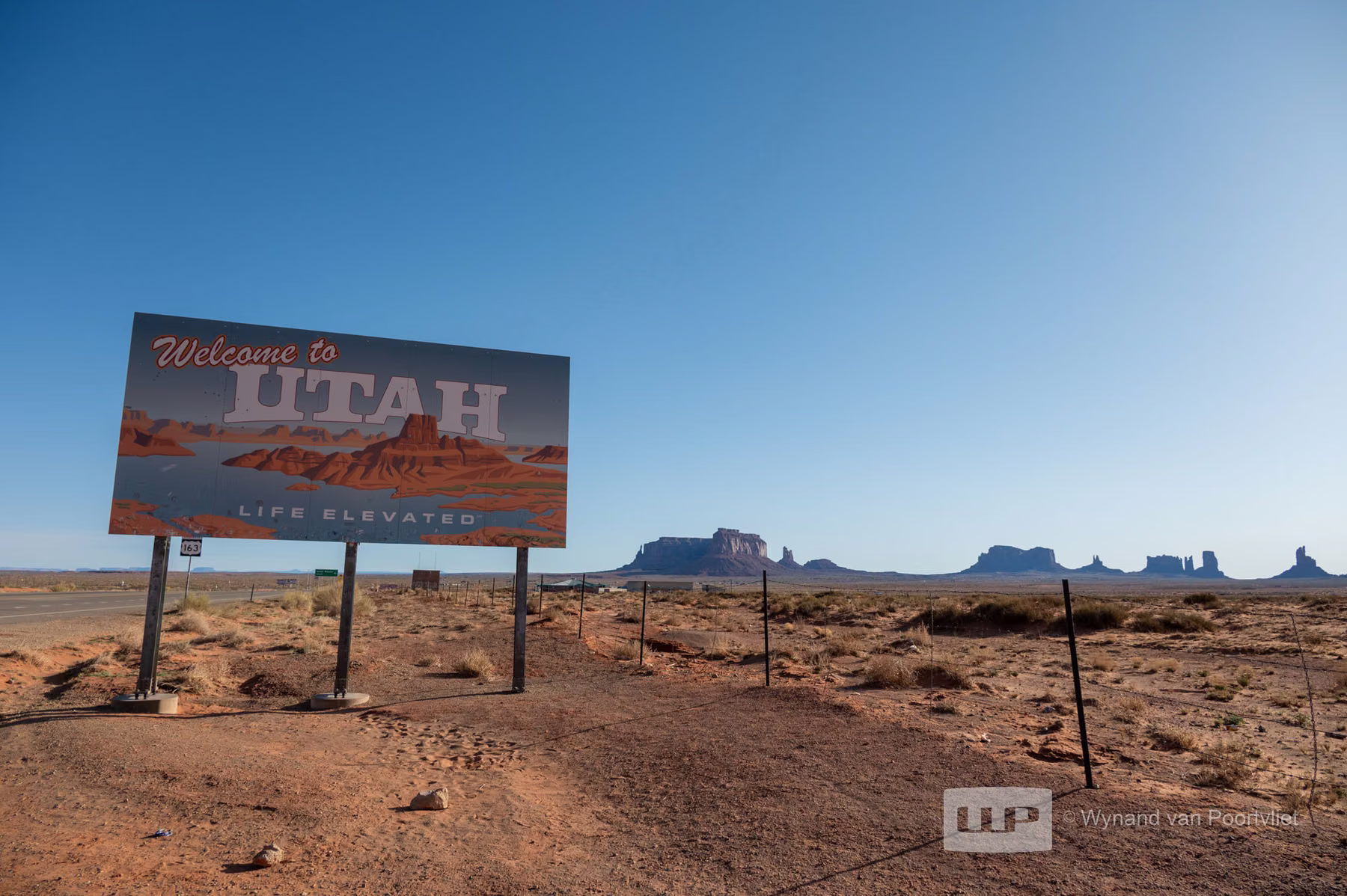 State Border - Utah - USA