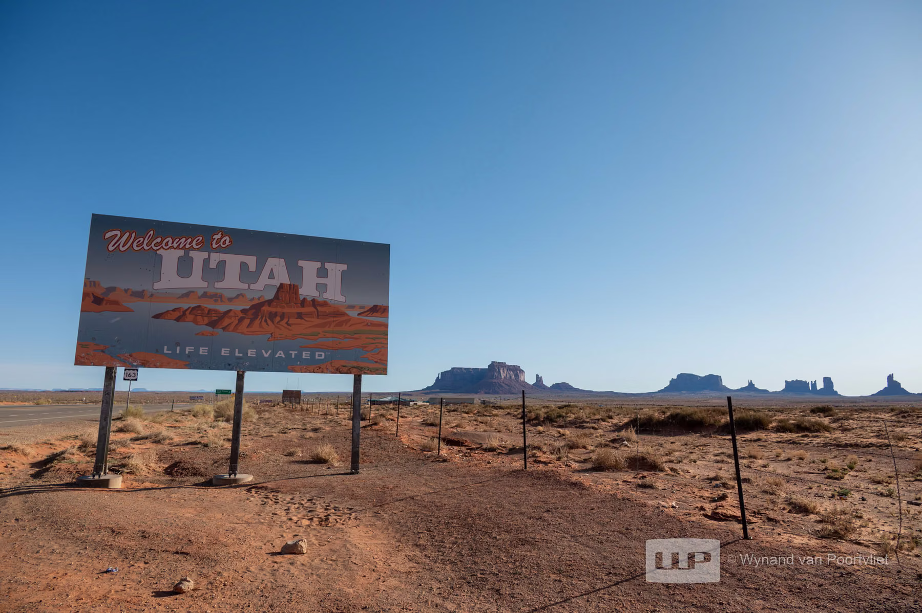 State Border - Utah - USA